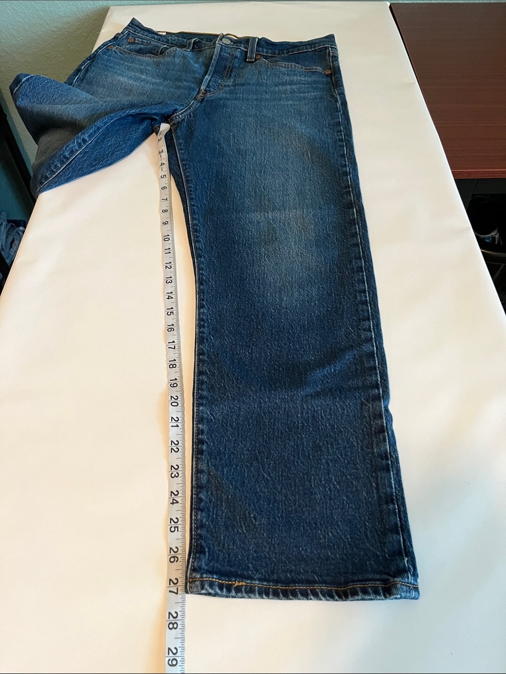 Levi’s Premium Denim Wedgie Straight High Rise Size 31 - Picture 7 of 16